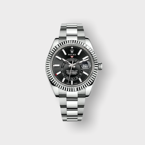 ساعة رولكس رجالي سكاي دولر مينا اسود