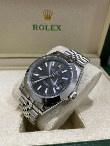 رولكس رجالي ديت جست مينا رمادي