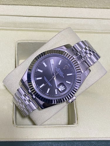 رولكس رجالي ديت جست مينا رمادي