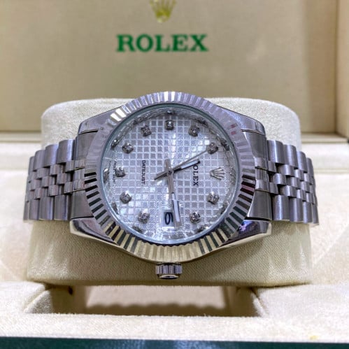 رولكس رجالي فضي