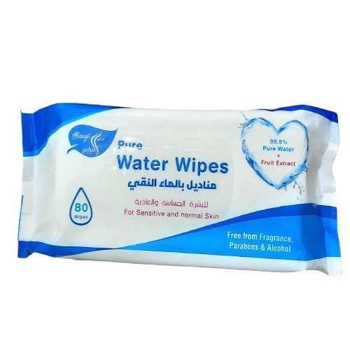 مناديل بالماء النقي 80 منديل