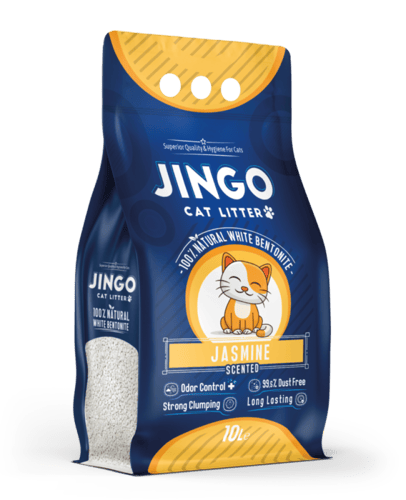 رمل جينغو كات رائحة ياسمين رمل قطط تركي Jingo Cat...