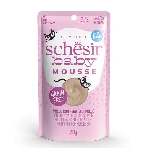 شيزر بيبي اظرف مهروس الدجاج للقطط الصغيرة Schesir...