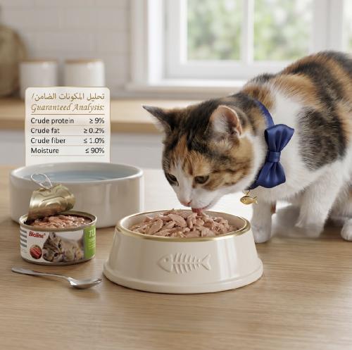 بايولاين طعام رطب للقطط تونه 85 جرام BioLine wet cat food Tuna 85g