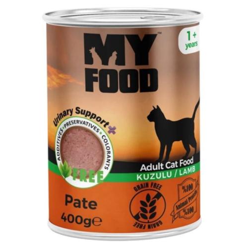 ‎ماي فوود معلبات قطط بالغة مهروس لحم الضأن 400 جرا...