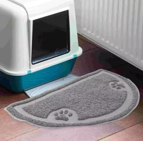 سجادة حوض رمل القطط دعاسة لتنظيف ارجل القطط حجم كب...