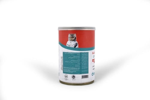 معلبات لقمة قطع الدجاج مع البط في المرق طعام القطط...