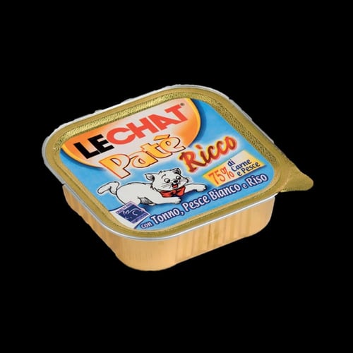 لي شات طعام رطب للقطط تونة وسمك أبيض مع الأرز 100...