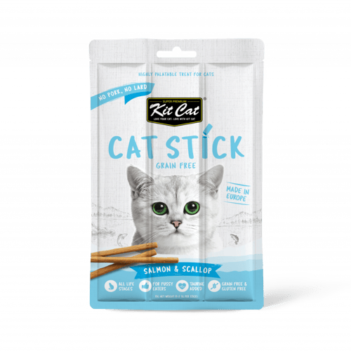 ‎كت كات ستيك مكافآت قطط اعواد الدجاج والسالمون - ن...