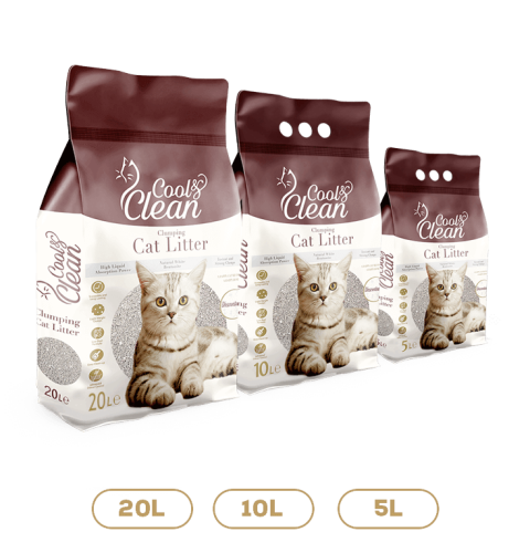 رمل قطط كول آند كلين عالي التكتل (روائح واحجام متع...