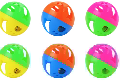 كرة بلاستيك ترفيهية للطيور المتوسطة والكبيرة والقط...