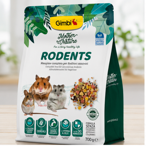 جيمبي غذاء متكامل للقوارض 700 جم Gimbi Complete Rodent Food 700g