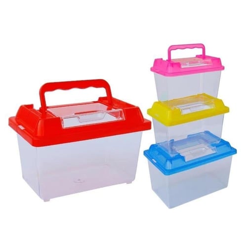 حوض بلاستيك متوسط لتربية الفروخ والهامستر والزواحف...