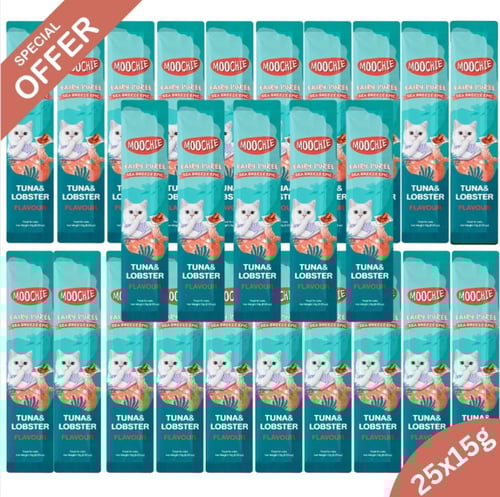 موتشي مكافآت قطط كريمة التونه وسرطان البحر Moochie...