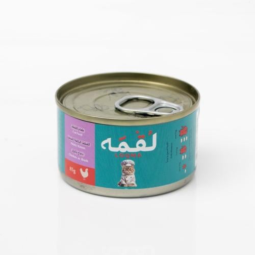 معلبات الدجاج في المرق للقطط الصغيرة والبالغة - لق...
