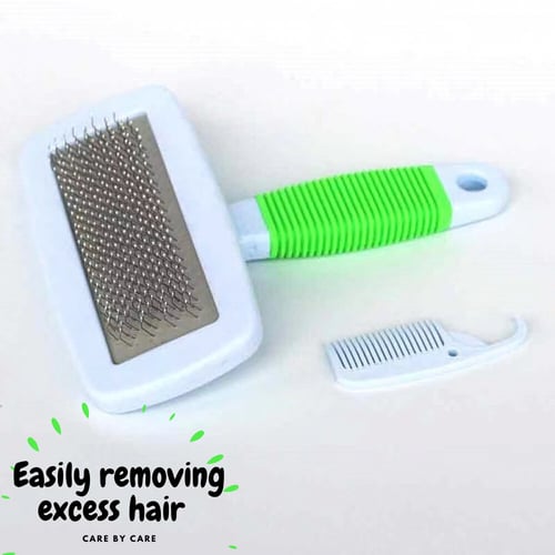 مشط للقطط والحيوانات الاليفة مع فرشاة تدليك وازالة...