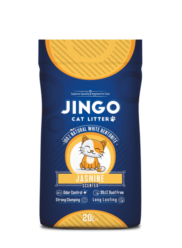 رمل جينغو كات رائحة ياسمين رمل قطط تركي Jingo Cat...