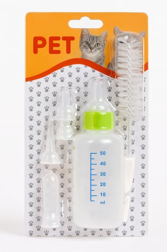 رضاعة قطط وحيوانات اليفة متعددة الالوان 80 مل