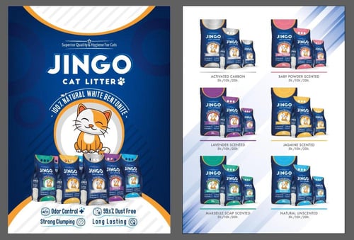 رمل جينغو كات برائحة الـ لافندر رمل قطط تركي Jingo...