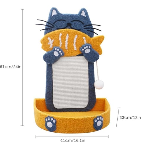 خداشة قطط بقاعدة ثابتة لوحة خدش القطط - سرير للقطط...