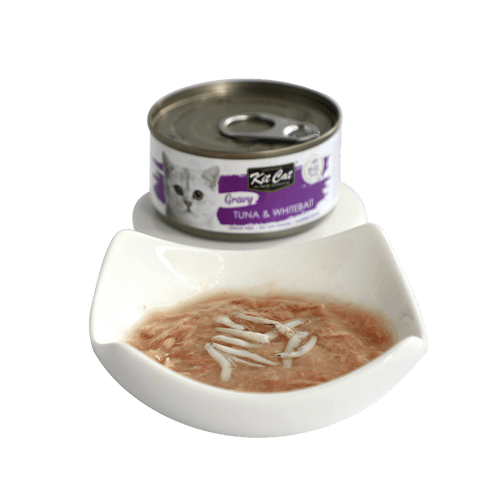 معلبات كت كات جرافي تونا مع السمك الصغير بالمرق Ki...