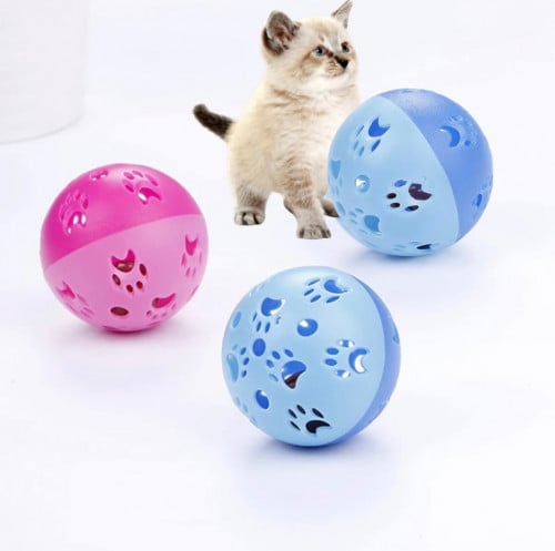 كرة بلاستيك ترفيهية للطيور والقطط والحيوانات الصغي...