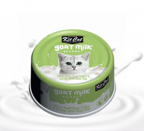 كت كات شرائح التونا البيضاء مع الجمبري وحليب الماع...