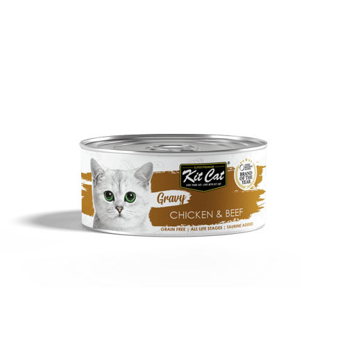 معلبات كت كات جرايفي الدجاج والتونة بالمرق 70غ Kit...