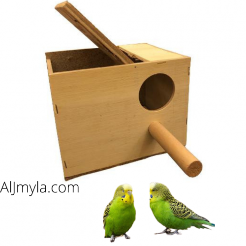 حضانة طيور خشبية بياضة بادجي روز تعليق مع باب علوي...