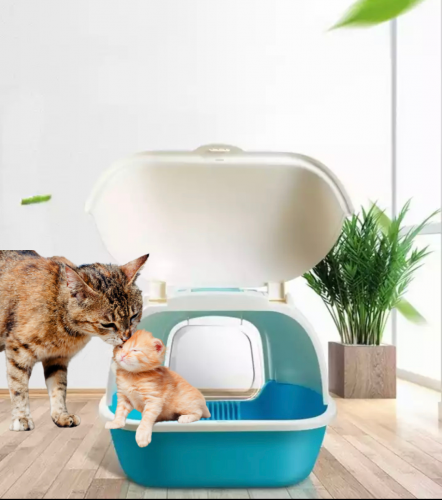 ليتر بوكس مغلق مع درج سحب ومجرفة اضافية - حجم كبير