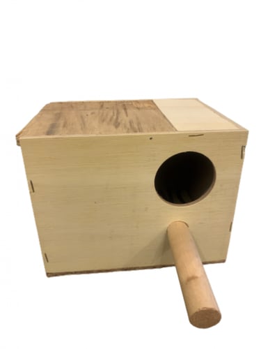 حضانة طيور خشبية بياضة بادجي روز تعليق مع باب علوي...