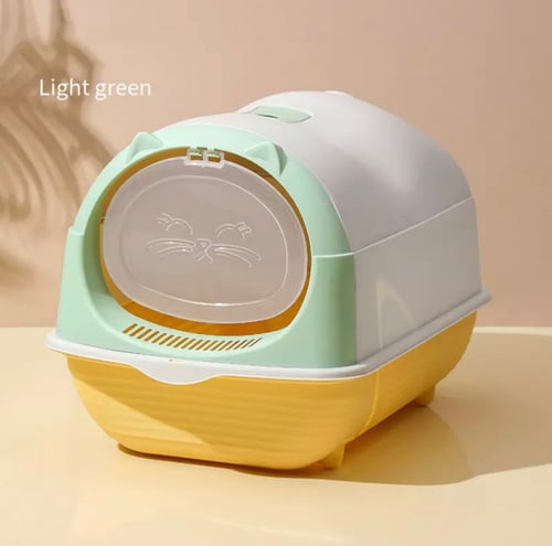 ليتر بوكس مودرن حوض رمل القطط الصغيرة مع مجرفة اضا...