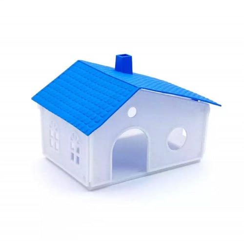 بيت الهامستر والزواحف الصغيرة - كوخ بلاستيك لوازم...