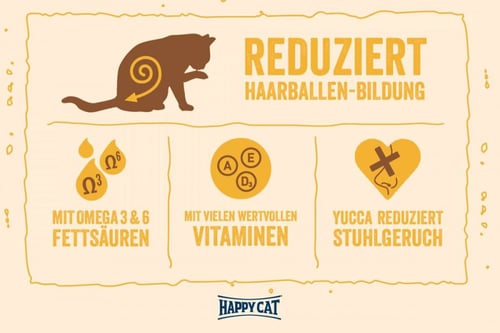 هابي كات مينكاس طعام القطط البالغة - للتخلص من كرا...