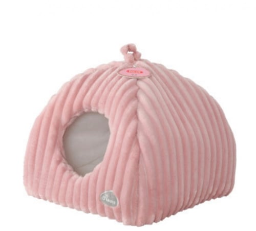 زولوكس نعومي كوخ قطط مع مخدة قابلة للإزالة - وردي...