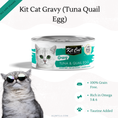 معلبات كت كات جرافي تونا مع بيض السمان بالمرق Kit...