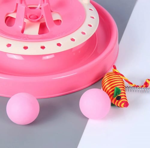 لعبة قطط الصحن الدوار - العاب قطط وحيوانات اليفة