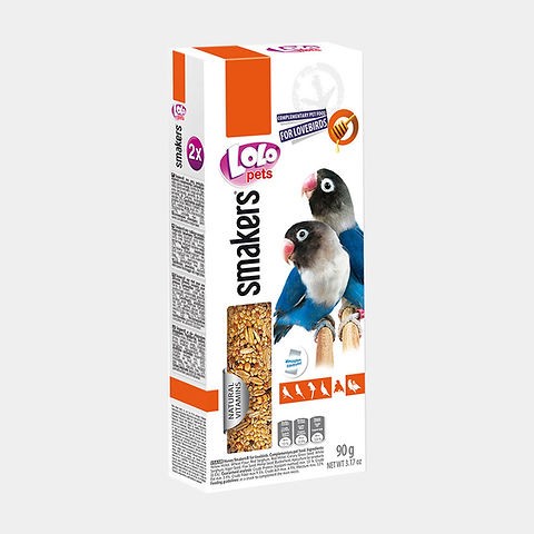 لولو بيتس سماكرز مكافآت لطيور الحب اعواد الدخن مع...