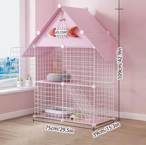 بيت قطط اقفاص قطط قفص قطط حديدي - للقطط المنزلية