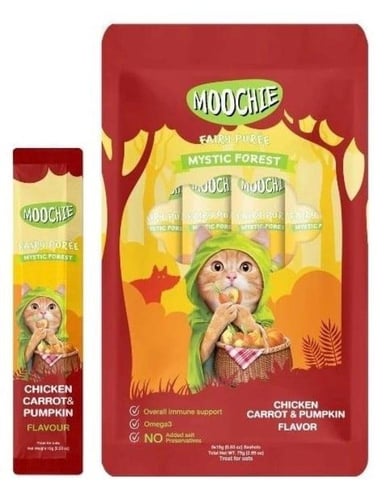 موتشي مكافآت قطط كريمة الدجاج والجزر واليقطين Mooc...