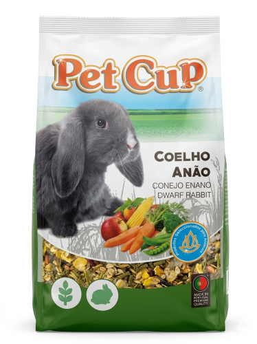 Pet Cup Dwarf Rabbit Food طعام الأرانب القزمة من ب...