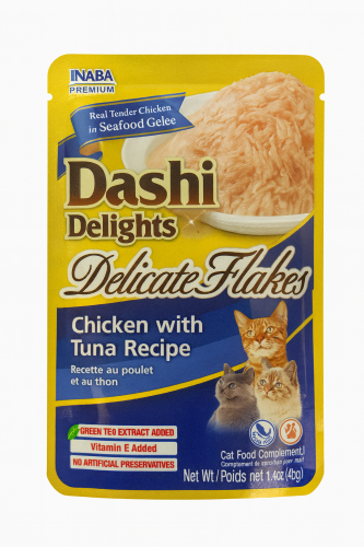 اينابا داشي ديلايت شرائح الدجاج والتونة 40غ INABA...