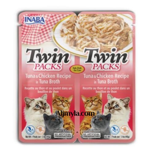 اينابا مكافئة قطط مزدوجة التونة والدجاج في مرق الت...