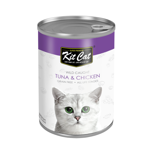 كت كات معلبات التونة والدجاج (طعام رطب للقطط الصغي...