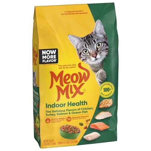 Meow Mix Indoor Health Dry Cat Food ,مياو مكس طعام...