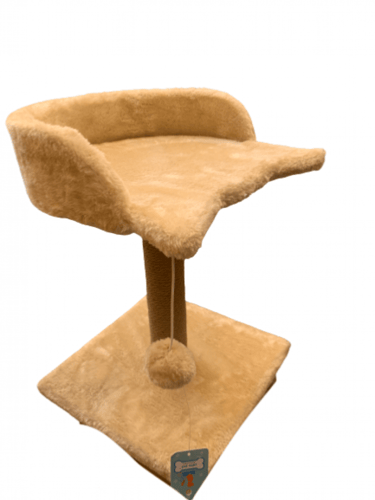 خداشة قطط على شكل مقعد 2في1 عمود خدش مع سرير Cat S...