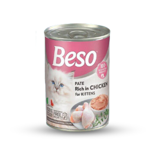 بيسو معلبات باتيه الدجاج طعام رطب للقطط الصغيرة 40...