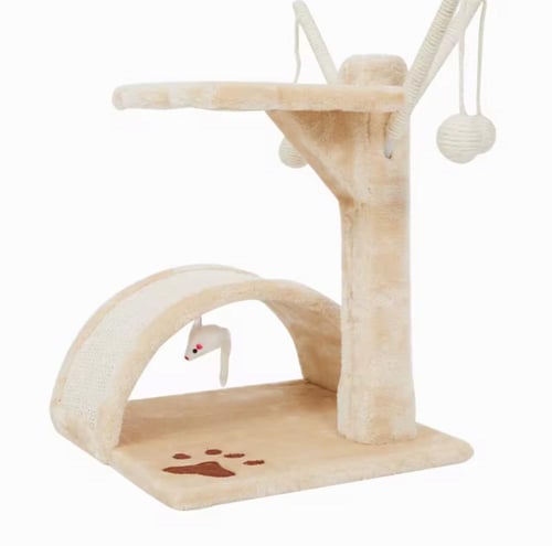 خداشة قطط ثنائية (مقعد وخداشة على شكل قوس مع سنارة...