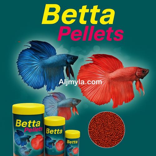 طعام سمك الفايتر حبيبات البروتين AQUAV BETTA Pelle...