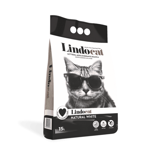Lindocat Natural White Long-lasting white clumping...